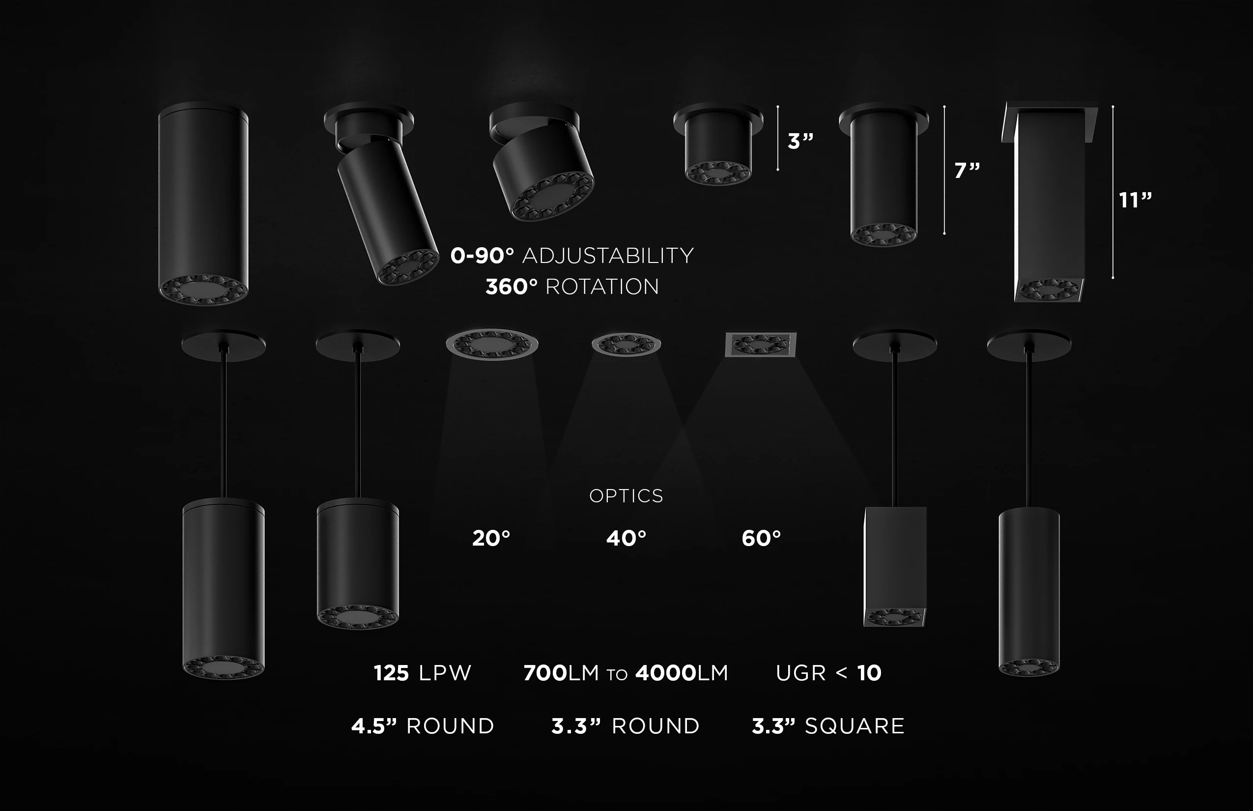 3G Lighting ZOIE product specification story